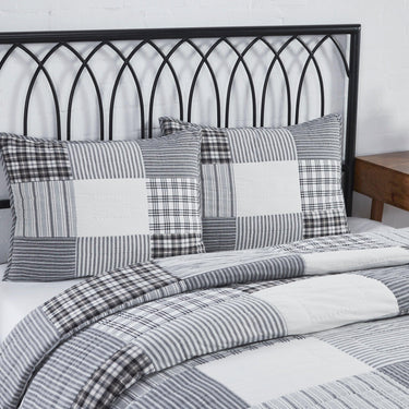 Sawyer Mill Black Standard Sham 21x27 VHC Brands - The Fox Decor